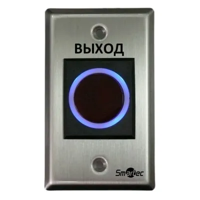 Кнопка ИК-бесконтактная, врезная, металп. корпус, НЗ/НР контакты, размер 115х70 мм