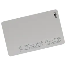 Карта MIFARE-совместимая + EmMarin-совместимая, ISO формат, 86х54х0.92мм.