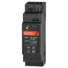 БП 12 VDC, 2 A, крепление на DIN-рейку, черный