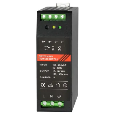 ББП 12 VDC, 10 A, крепление на DIN-рейку, черный