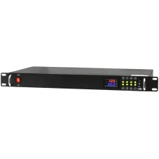 Блок питания 12 VDC, 10 A, 8 каналов, цифровой дисплей, корпус в стойку 1U