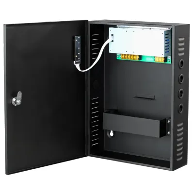 Блок питания 12 VDC/10 A, 220 VAC, корпус         285х395х90 мм (место для аккумулятора 17 Ач)