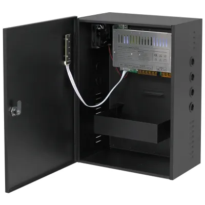 Блок питания 12 VDC/20 A, 220 VAC, корпус         285х395х165 мм (место для 2  аккумуляторов 17 Ач)