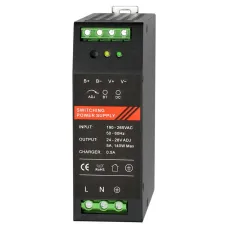 ББП 24 VDC, 5 A, крепление на DIN-рейку, черный
