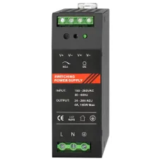 БП 24 VDC, 5 A, крепление на DIN-рейку, черный