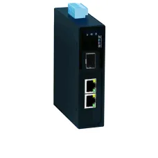 Медиаконвертер SFP 100Base?X 1 порт SFP 2 порта Ethernet 10/100?TX RJ45 12?48VDC/18?30VAC резервированное питание STEZ?MC?2ETH?SFP
