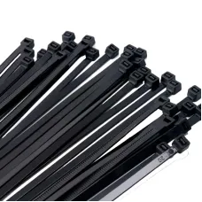Стяжка кабельная (Хомут) 4,8x350-100BL PA6.6 черная (100 шт/уп) Jazzway