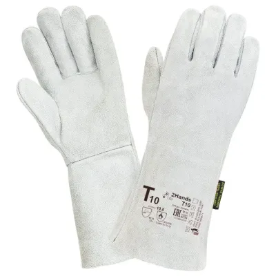 Перчатки (краги) 2Hands Т10, р-р 10,5, спилок КРС