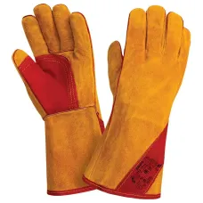 Перчатки (краги) 2Hands (Siberia) Т12-11-ru, р-р 10,5, спилок КРС/хлопок, лен, швы Kevlar