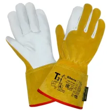 Перчатки (краги) 2Hands (Siberia) Т31-11-ru, р-р 11,5, овечья кожа/спилок КРС/швы Kevlar