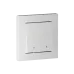 ATLASDESIGN SMART ВЫКЛЮЧАТЕЛЬ 2-клавишный с опциональной нейтралью., Zigbee, сх.1, L(N), 10А, мех., БЕЛЫЙ