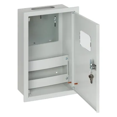 Корпус металлический  ЩУРВ-1/12, 437х280х140 мм, IP31, RAL7035 светло-серый LITE