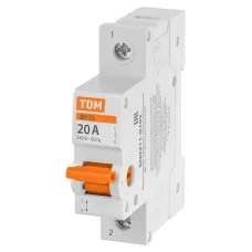 Выключатель нагрузки (мини-рубильник) ВН-32 1P 20A Home Use TDM