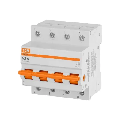 Выключатель нагрузки (мини-рубильник) ВН-32 4P 63A Home Use TDM