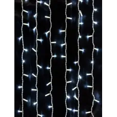 "Гирлянда светодиодная ""Занавес"" 2х3м, 600LED, 6500К, бел. шнур, посл. подкл, IP65, 250 В"