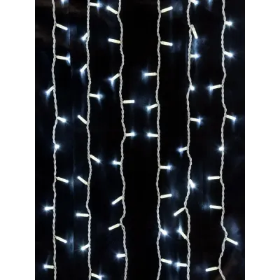 "Гирлянда светодиодная ""Занавес"" 2х3м, 600LED, 6500К, бел. шнур, посл. подкл, IP65, 250 В"