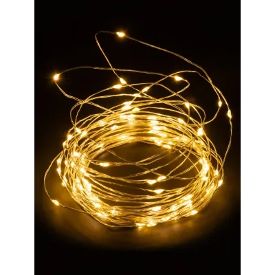 "Гирлянда светодиодная ""Роса100"" 100LED, 10м, 3000К, 3хАА"