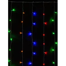 "Гирлянда светодиодная ""Занавес"" 1,5х1,5 м, 168LED, многоцветн., 8 режимов, 250 В, IP20"