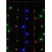 "Гирлянда светодиодная ""Занавес"" 1,5х1,5 м, 168LED, многоцветн., 8 режимов, 250 В, IP20"
