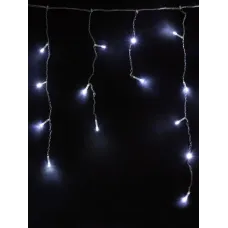 "Гирлянда светодиодная ""Бахрома"" 1,9х0,5 м, 68LED, белый, 8 режимов, 250 В, IP20"