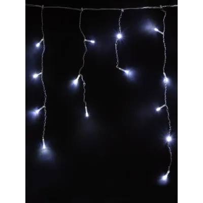 "Гирлянда светодиодная ""Бахрома"" 1,9х0,5 м, 68LED, белый, 8 режимов, 250 В, IP20"