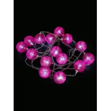 "Гирлянда светодиодная ""Клубочки"" 3 м, 15LED, белый, 8 режимов, 250В, IP20"