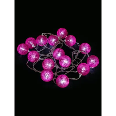 "Гирлянда светодиодная ""Клубочки"" 3 м, 15LED, белый, 8 режимов, 250В, IP20"