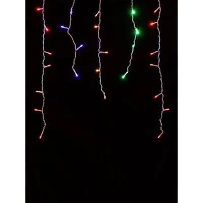 "Гирлянда светодиодная ""Бахрома"" 2,5х0,6 м, 120LED, многоцветн., 8 режимов, 250 В, IP44"