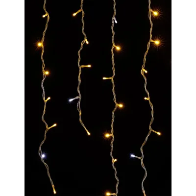"Гирлянда светодиодная ""Бахрома"" 2х1 м, 152LED, 3000К, мерц-е, посл. подкл, IP44, 250 В"