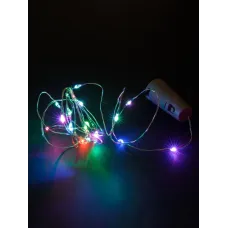 "Гирлянда-пробка для бутылки ""Роса20"" 20LED, 2м, RGB, 3хAG13/LR44"