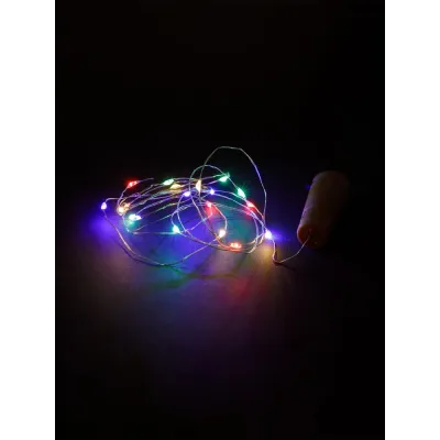 "Гирлянда-пробка для бутылки ""Роса20"" 20LED, 2м, многоцветная, 3хAG13/LR44"