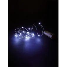 "Гирлянда-пробка для бутылки ""Роса20"" 20LED, 2м, 6000К, 3хAG13/LR44"