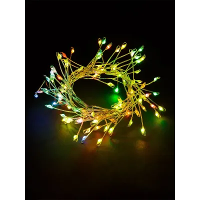 "Гирлянда светодиодная ""Самоцветы"" 100LED, 2 м, RGB, USB, IP20"