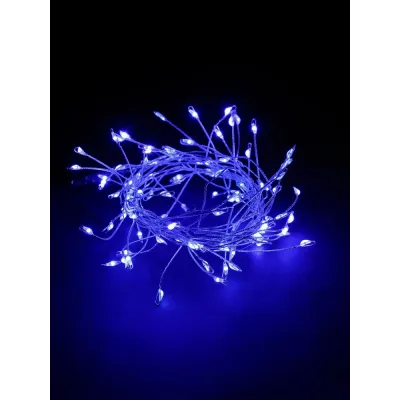 "Гирлянда светодиодная ""Самоцветы"" 100LED, 2 м, синий, USB, IP20"