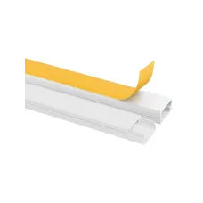 Кабель-канал 20х10 самоклеящийся (9 шт по 2 м) белый TDM