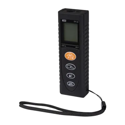 Рулетка лазерная ЛР-40, дальность 40 м, точность 2 мм, подсветка, IP54, 2хAAA, ''Алмаз''
