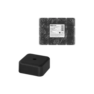 Коробка распаячная КР 50х50х20 ОП черная IP40 TDM