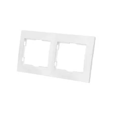 Рамка 2-х постовая горизонтальная белая ''Таймыр'' TDM