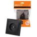 Розетка 2П 10А 250В графит Лама TDM