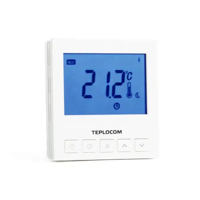 Термостат комнатный Teplocom TS-Prog-220/3A, проводной, прогр., реле 250В, 3А