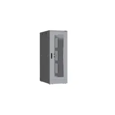 Напольный шкаф 19'' 33U дверь со стеклом и металлическая металлические стенки Ш600хВ1612хГ600мм в разобранном виде серый