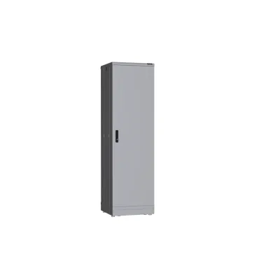 Напольный шкаф 19'' 42U металлические двери металлические стенки Ш800хВ2010хГ800мм в разобранном виде серый