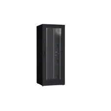 Напольный шкаф NIKOMAX серии TFR-R2 19'', 42U, двустворчатые перфорированные двери, металлические стенки, Ш800хВ2010хГ800мм, в разобранном виде, черный