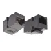 Адаптер проходной RJ45-RJ45. UTP категории 6 keystone. черный