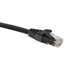 Патч-корд CAT6 U/UTP LSZH черный 1м