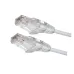 Патч-корд CAT6 SLIM-LINE U/UTP LSZH Белый 1.5м