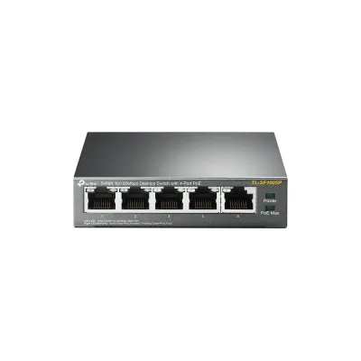 Коммутатор неуправляемый 5 портов RJ45 10 100 Мб/с PoE 67Вт