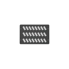 Заглушка проема вентиляторного блока Essential Line для шкафов серии TFI-R перфорированная 450х 300х1.5мм черная