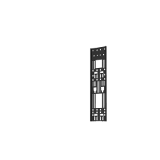 Лоток Zero-Unit NIKOMAX для крепления аксессуаров с крепежом, 47U черный.