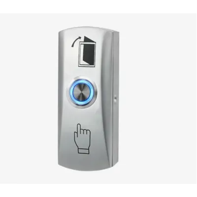 TM-OP-02L Кнопка выхода накладная с подсветкой Титанум